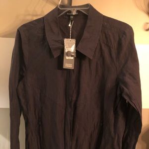 UNIQUE! New Eileen Fisher graphite steel jacket!